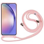 Θήκη Samsung Galaxy A25 5G OEM Soft Silicone Sockproof v3 πλάτη με κορδόνι από αντικραδασμικό TPU ροζ - Image 2