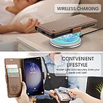 Θήκη Samsung Galaxy S24 5G CASEME 023 Series Πορτοφόλι με βάση στήριξης, υποδοχές καρτών και μαγνητικό κούμπωμα από συνθετικό δέρμα και TPU καφέ - Image 5