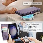 Θήκη Samsung Galaxy S24 5G CASEME 023 Series Πορτοφόλι με βάση στήριξης, υποδοχές καρτών και μαγνητικό κούμπωμα από συνθετικό δέρμα και TPU μωβ - Image 5