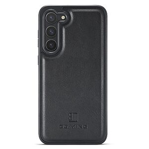 Θήκη Samsung Galaxy S24 5G DG.MING PU Leather Sockproof Series Πλάτη από σκληρό πλαστικό με επένδυση δερματίνης μαύρο