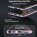 Θήκη Samsung Galaxy S24 5G Mad Mask Metal Frame Series με μαγνητικό μεταλλικό πλαίσιο και διπλό Tempered Glass για προστασία 360° μοιρών μαύρο - Image 3