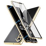 Θήκη Samsung Galaxy S24 5G Mad Mask Metal Frame Series με μαγνητικό μεταλλικό πλαίσιο και διπλό Tempered Glass για προστασία 360° μοιρών χρυσό - Image 2