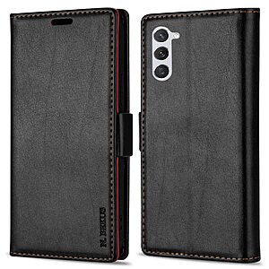 Θήκη Samsung Galaxy S24 5G N.BEKUS Litchi Retro Texture Leather με βάση στήριξης