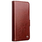 Θήκη Samsung Galaxy S24 5G QIALINO book v3 με μαγνητικό κούμπωμα από Premium αυθεντικό δέρμα Genuine Cowhide καφέ - Image 4