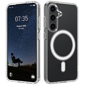 Θήκη Samsung Galaxy S24 5G OEM Silicone Sockproof συμβατό με MagSafe φορτιστή Transparent Πλάτη TPU