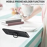 Θήκη Samsung Galaxy S24 5G OEM Magnetic Ring Kickstand / Μαγνητικό δαχτυλίδι / Βάση στήριξης TPU μαύρο / κόκκινο - Image 4