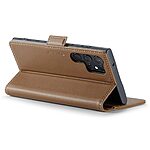 Θήκη Samsung Galaxy S24 Ultra 5G CASEME 023 Series Πορτοφόλι με βάση στήριξης, υποδοχές καρτών και μαγνητικό κούμπωμα από συνθετικό δέρμα και TPU καφέ - Image 3