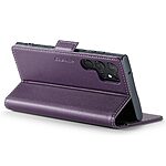 Θήκη Samsung Galaxy S24 Ultra 5G CASEME 023 Series Πορτοφόλι με βάση στήριξης, υποδοχές καρτών και μαγνητικό κούμπωμα από συνθετικό δέρμα και TPU μωβ - Image 3