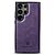 Θήκη Samsung Galaxy S24 Ultra 5G DG.MING PU Leather Sockproof Series Πλάτη από σκληρό πλαστικό με επένδυση δερματίνης μωβ