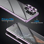 Θήκη Samsung Galaxy S24 Ultra 5G Mad Mask Metal Frame Series με μαγνητικό μεταλλικό πλαίσιο και διπλό Tempered Glass για προστασία 360° μοιρών μαύρο - Image 5