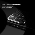 Θήκη Samsung Galaxy S24 Ultra 5G NiLLkin CarboProp Aramid fiber Series με προστασία για την κάμερα και βάση στήριξης MagSafe από Αυθεντικό Ανθρακόνημα Premium TPU μαύρο - Image 5