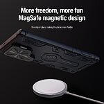 Θήκη Samsung Galaxy S24 Ultra 5G NiLLkin Camshield Armor Prop Magnetic Series με προστασία για την κάμερα και βάση στήριξης MagSafe από σκλήρό Premium TPU μαύρο - Image 4
