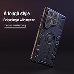 Θήκη Samsung Galaxy S24 Ultra 5G NiLLkin Camshield Armor Prop Magnetic Series με προστασία για την κάμερα και βάση στήριξης MagSafe από σκλήρό Premium TPU μαύρο - Image 5