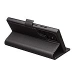 Θήκη Samsung Galaxy S24 Ultra 5G QIALINO book v4 με μαγνητικό κούμπωμα από Premium αυθεντικό δέρμα Genuine Cowhide μαύρο - Image 3