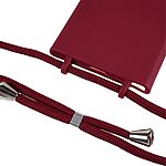 Θήκη Samsung Galaxy S24 Ultra 5G OEM Soft Silicone Sockproof v2 πλάτη με κορδόνι από αντικραδασμικό TPU βαθύ κόκκινο - Image 4