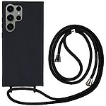 Θήκη Samsung Galaxy S24 Ultra 5G OEM Soft Silicone Sockproof v2 πλάτη με κορδόνι από αντικραδασμικό TPU μαύρο