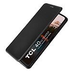 Θήκη TCL 40 NXTPAPER 4G Mad Mask Carbon Folio Series με βάση στήριξης, υποδοχή καρτών και μαγνητικό κούμπωμα Flip Wallet από συνθετικό δέρμα και εσωτερικό TPU μαύρο - Image 5