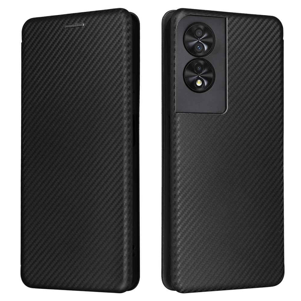 Θήκη TCL 40 NXTPAPER 4G Mad Mask Carbon Folio Series με βάση στήριξης Θήκη TCL 40 NXTPAPER 4G Mad Mask Carbon Folio Series με βάση στήριξης