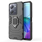 Θήκη Vivo Y36 Mad Mask Πλάτη Thin Armor με Μαγνητικό δαχτυλίδι και Βάση στήριξης TPU μαύρο