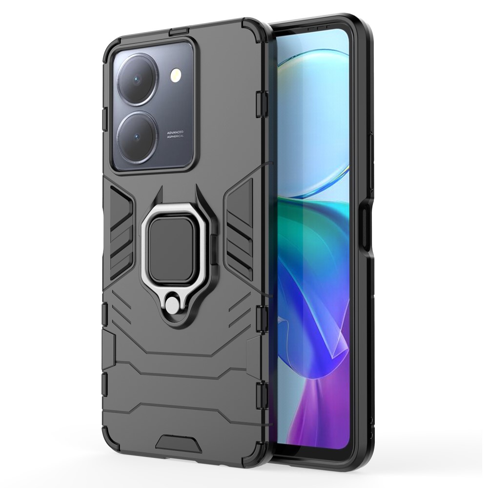 Θήκη Vivo Y36 Mad Mask Πλάτη Thin Armor με Μαγνητικό δαχτυλίδι και Βάση στήριξης TPU μαύρο Θήκη Vivo Y36 Mad Mask Πλάτη Thin Armor με Μαγνητικό δαχτυλίδι και Βάση στήριξης TPU μαύρο
