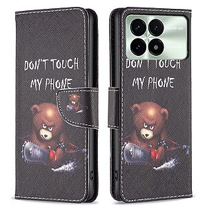 Θήκη Xiaomi Poco X6 Pro 5G OEM Angry bear with chainsaw με βάση στήριξης