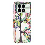 Θήκη Xiaomi Poco X6 Pro 5G OEM Colorized Tree με βάση στήριξης, υποδοχές καρτών και μαγνητικό κούμπωμα Flip Wallet από συνθετικό δέρμα και TPU - Image 5