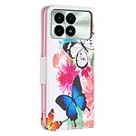Θήκη Xiaomi Poco X6 Pro 5G OEM Vivid Butterflies με βάση στήριξης, υποδοχές καρτών και μαγνητικό κούμπωμα Flip Wallet από συνθετικό δέρμα και TPU - Image 5