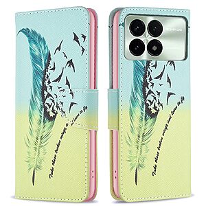 Θήκη Xiaomi Poco X6 Pro 5G OEM Feather & Birds με βάση στήριξης