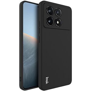 Θήκη Xiaomi Poco X6 Pro 5G IMAK UC-4 Series Soft Ultra Slim TPU πλάτη μαύρο