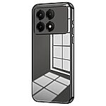 Θήκη Xiaomi Poco X6 Pro 5G Mad Mask Electroplating Series Thin Frame Πλάτη από Premium TPU με μεταλιζέ περίβλημα μαύρο