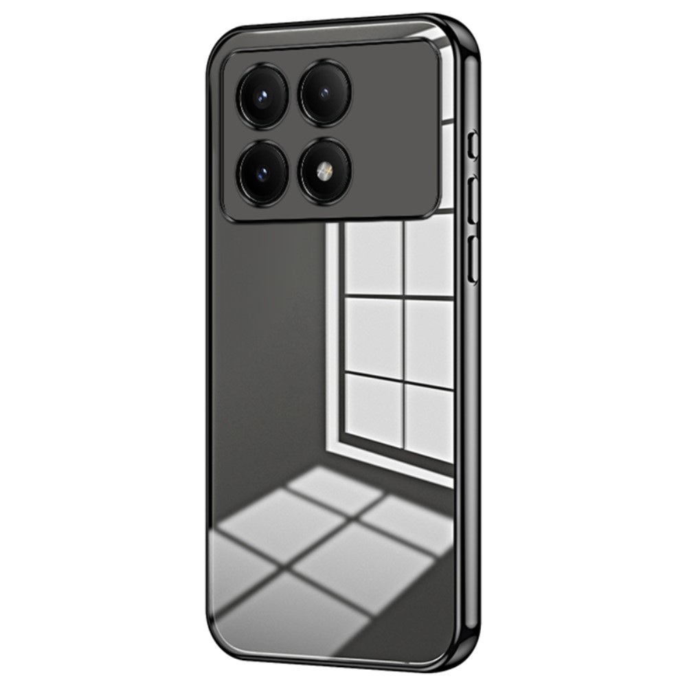 Θήκη Xiaomi Poco X6 Pro 5G Mad Mask Electroplating Series Thin Frame Πλάτη από Premium TPU με μεταλιζέ περίβλημα μαύρο Θήκη Xiaomi Poco X6 Pro 5G Mad Mask Electroplating Series Thin Frame Πλάτη από Premium TPU με μεταλιζέ περίβλημα μαύρο