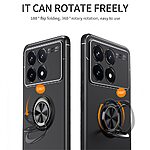 Θήκη Xiaomi Poco X6 Pro 5G OEM Magnetic Ring Kickstand / Μαγνητικό δαχτυλίδι / Βάση στήριξης TPU μαύρο / ροζ χρυσό - Image 3