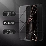 Θήκη Xiaomi Poco X6 Pro 5G OEM σχέδιο Marble με Πλάτη Tempered Glass TPU σμαραγδί - Image 2