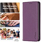 Θήκη Xiaomi Redmi Note 13 4G BINFEN COLOR Leather Wallet series 9 με βάση στήριξης, υποδοχές καρτών και μαγνητικό κούμπωμα μωβ σκούρο - Image 5