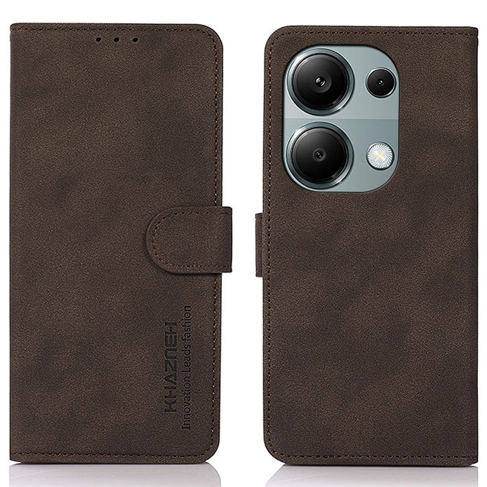 Θήκη Xiaomi Redmi Note 13 4G KHAZNEH Litchi Retro Texture Leather με βάση στήριξης Θήκη Xiaomi Redmi Note 13 4G KHAZNEH Litchi Retro Texture Leather με βάση στήριξης
