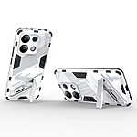 Θήκη Xiaomi Redmi Note 13 4G Mad Mask Πλάτη Shockproof Armor Series 2 με ποδαράκι Βάση στήριξης TPU λευκό - Image 3