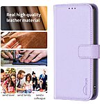 Θήκη Xiaomi Redmi Note 13 5G BINFEN COLOR Leather Wallet series 12 με βάση στήριξης, υποδοχές καρτών και μαγνητικό κούμπωμα μωβ - Image 4
