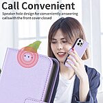 Θήκη Xiaomi Redmi Note 13 5G BINFEN COLOR Leather Wallet series 12 με βάση στήριξης, υποδοχές καρτών και μαγνητικό κούμπωμα μωβ - Image 5