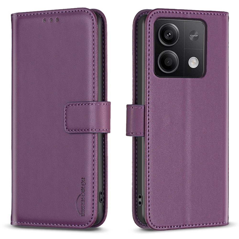 Θήκη Xiaomi Redmi Note 13 5G BINFEN COLOR Leather Wallet series 12 με βάση στήριξης Θήκη Xiaomi Redmi Note 13 5G BINFEN COLOR Leather Wallet series 12 με βάση στήριξης
