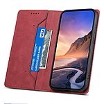 Θήκη Xiaomi Redmi Note 13 5G DIERFENG DF 05 Foldable Series με βάση στήριξης, υποδοχή καρτών και μαγνητικό κούμπωμα Flip Wallet από συνθετικό δέρμα και εσωτερικό TPU κόκκινο - Image 3