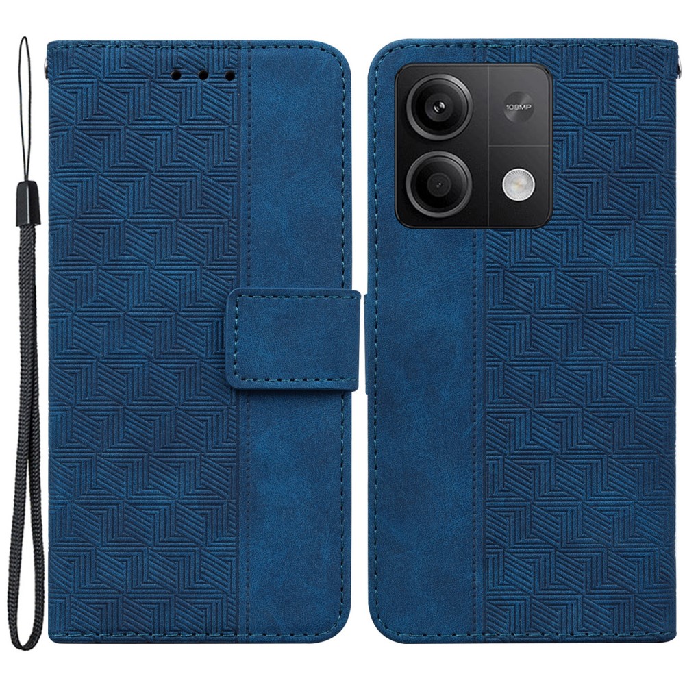 Θήκη Xiaomi Redmi Note 13 5G Mad Mask Leather Wallet Case Geometry Style με βάση στήριξης Θήκη Xiaomi Redmi Note 13 5G Mad Mask Leather Wallet Case Geometry Style με βάση στήριξης