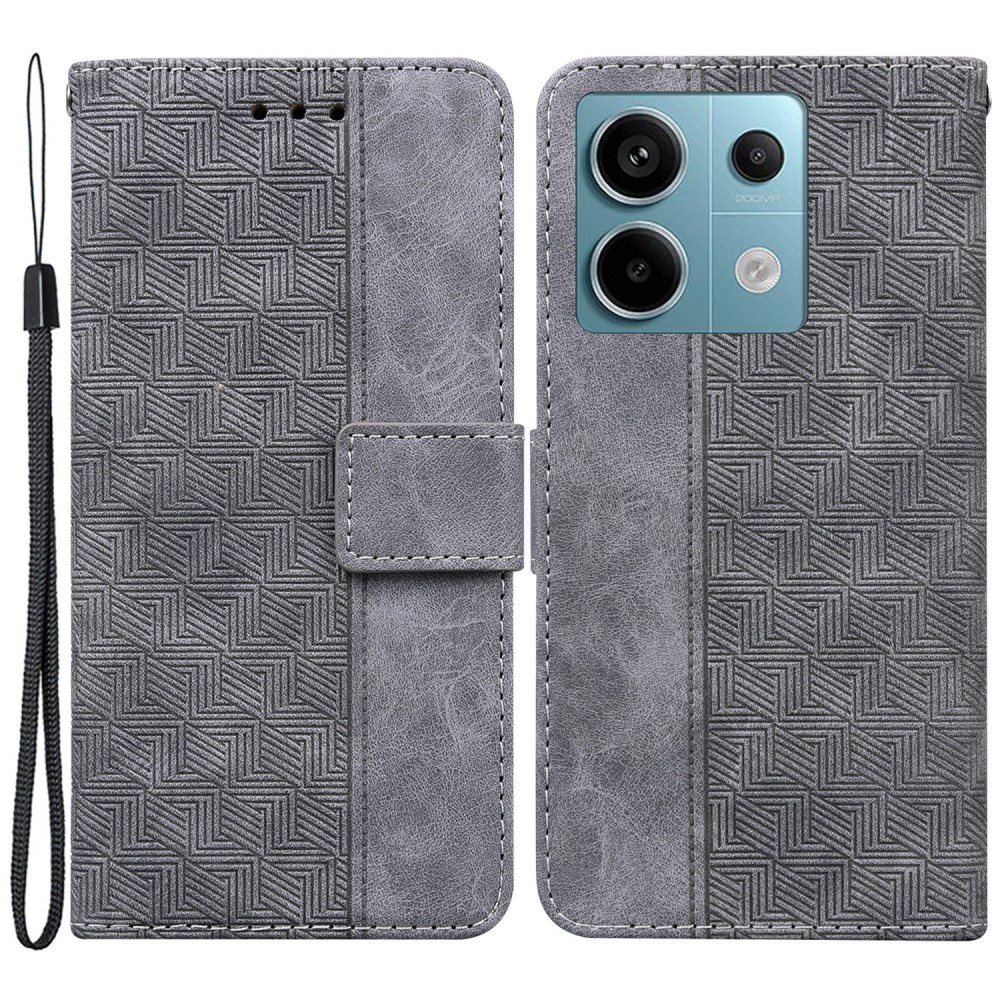 Θήκη Xiaomi Redmi Note 13 Pro 5G / Poco X6 5G Mad Mask Leather Wallet Case Geometry Style με βάση στήριξης Θήκη Xiaomi Redmi Note 13 Pro 5G / Poco X6 5G Mad Mask Leather Wallet Case Geometry Style με βάση στήριξης