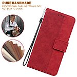 Θήκη Xiaomi Redmi Note 13 Pro 5G / Poco X6 5G Mad Mask Leather Wallet Case Geometry Style με βάση στήριξης, υποδοχές καρτών και μαγνητικό κούμπωμα Flip Wallet από συνθετικό δέρμα κόκκινο - Image 5