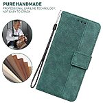 Θήκη Xiaomi Redmi Note 13 Pro 5G / Poco X6 5G Mad Mask Leather Wallet Case Geometry Style με βάση στήριξης, υποδοχές καρτών και μαγνητικό κούμπωμα Flip Wallet από συνθετικό δέρμα πράσινο - Image 5