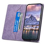 Θήκη Xiaomi Redmi Note 13 Pro+ 5G DIERFENG DF 05 Foldable Series με βάση στήριξης, υποδοχή καρτών και μαγνητικό κούμπωμα Flip Wallet από συνθετικό δέρμα και εσωτερικό TPU μωβ - Image 3