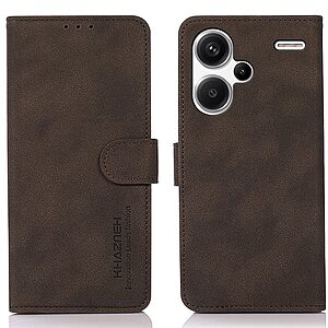 Θήκη Xiaomi Redmi Note 13 Pro+ 5G KHAZNEH Litchi Skin Texture Leather με βάση στήριξης