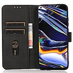 Θήκη Xiaomi Redmi Note 13 Pro+ 5G KHAZNEH Litchi Skin Texture Leather με βάση στήριξης, υποδοχές καρτών και μαγνητικό κούμπωμα μαύρο - Image 3