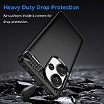 Θήκη Xiaomi Redmi Note 13 Pro+ 5G Mad Mask Brushed TPU Carbon Πλάτη μαύρο - Image 3