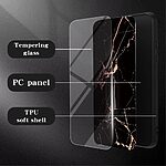 Θήκη Xiaomi Redmi Note 13 Pro+ 5G OEM σχέδιο Marble με Πλάτη Tempered Glass TPU λευκό - Image 2