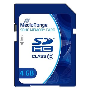 MediaRange SDHC Class 10 4 GB (High Capacity) (MR961)